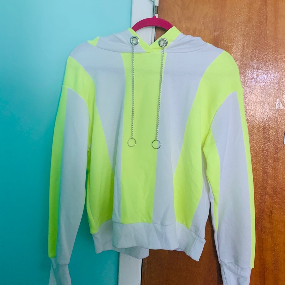 European neon hoodie